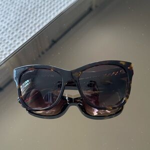 Chanel classic sunglasses in tortoise.